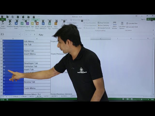 فیلم آموزشی: MS Excel - میانبر Alt+A به Alt+Z