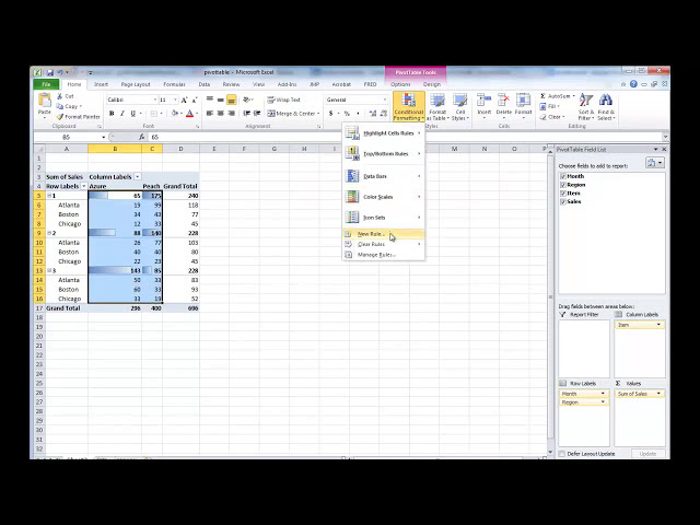 فیلم آموزشی: Excel: داده ها را با PivotTable برش داده و تاس کنید با زیرنویس فارسی