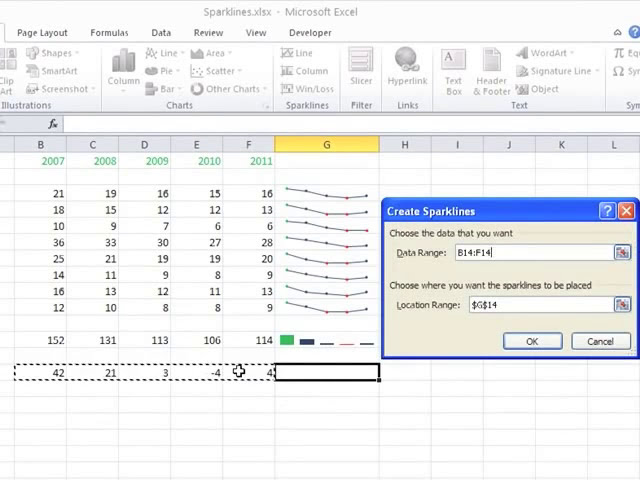 فیلم آموزشی: فیلم آموزشی Microsoft Office 365 Excel 1: Sparklines با زیرنویس فارسی
