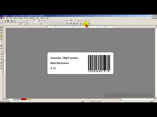 فیلم آموزشی: Avery Design Pro Lesson 12 - برچسب ها را از جداول Excel ایجاد کنید. با زیرنویس فارسی