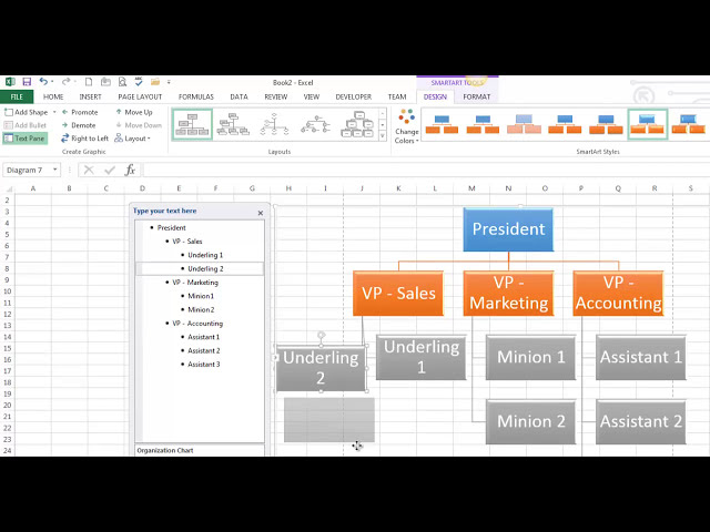 فیلم آموزشی: ایجاد و قالب بندی SmartArt - نمودار سلسله مراتبی - Microsoft Office 2013 با زیرنویس فارسی