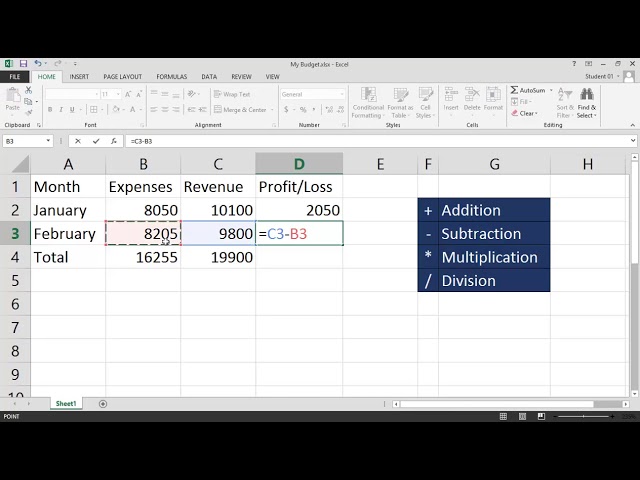 فیلم آموزشی: Excel 2013: ایجاد فرمول با استفاده از عملگرهای ریاضی با زیرنویس فارسی