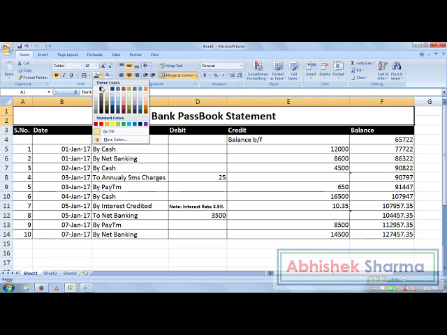 فیلم آموزشی: تمرین 31 | کتاب تمرین اکسل | نحوه ساخت صورت تراکنش دفترچه عابر بانک در Ms Excel