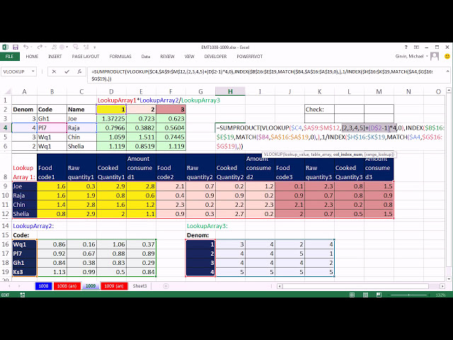 فیلم آموزشی: Excel Magic Trick 1009: جستجوی 3 آرایه مختلف از 3 جدول مختلف: VLOOKUP، CHOOSE، INDEX با زیرنویس فارسی