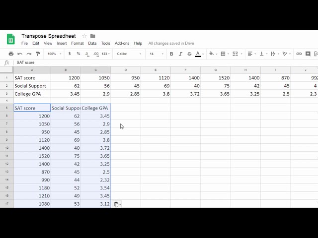 فیلم آموزشی: نحوه انتقال (برگرداندن ستون ها و ردیف ها) در Sheets / Excel با زیرنویس فارسی