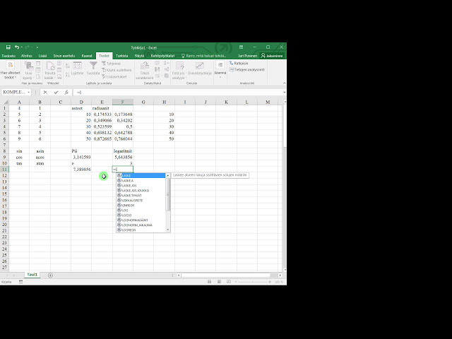 فیلم آموزشی: Excel - Matemaattiset funktiot