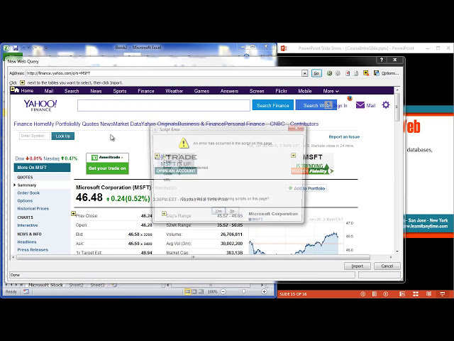 فیلم آموزشی: آموزش Excel 2010: نحوه وارد کردن داده ها از وب با زیرنویس فارسی