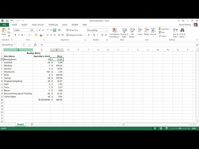 فیلم آموزشی: آموزش Microsoft Excel 2013 - 17 - PEMDAS and Naming Ranges با زیرنویس فارسی