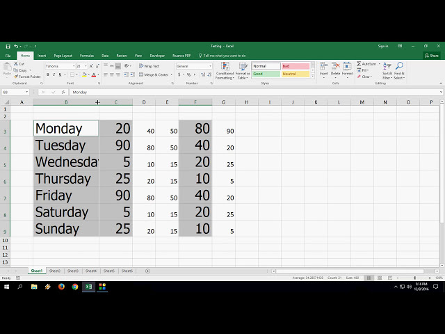 فیلم آموزشی: MS Excel: نحوه انتخاب سلول‌ها، ستون‌ها و ردیف‌های مختلف با زیرنویس فارسی