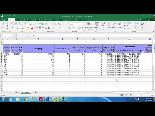 فیلم آموزشی: نحوه وارد کردن ورودی های TDS و Challan از فرمت Excel در CompuTds با زیرنویس فارسی