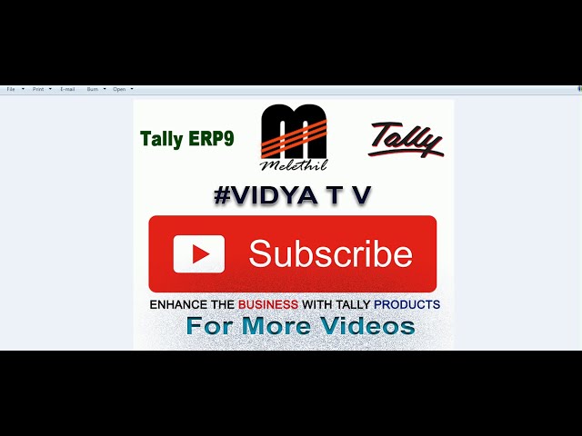 فیلم آموزشی: واردات از اکسل به Tally ERP9 را با موجودی خریداری کنید