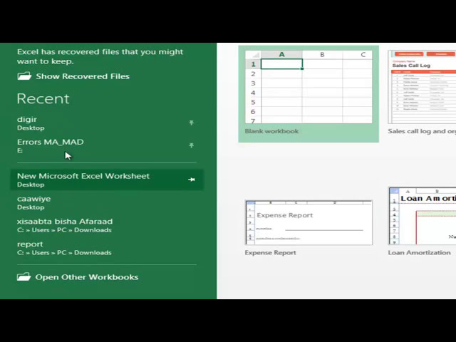 فیلم آموزشی: درس 01 آشنایی با اکسل - Microsoft Excel - Sahalsoftware - Af soomaali