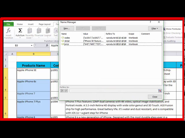 فیلم آموزشی: Excel: نام و حذف محدوده داده ها را تعریف کنید