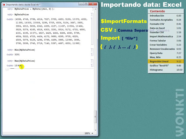 فیلم آموزشی: Wolfram Mathematica: Importando Datos Desde Excel با زیرنویس فارسی