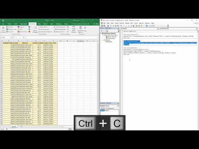 فیلم آموزشی: Excel VBA: چگونه داده ها را با ماکرو VBA مرتب کنیم با زیرنویس فارسی