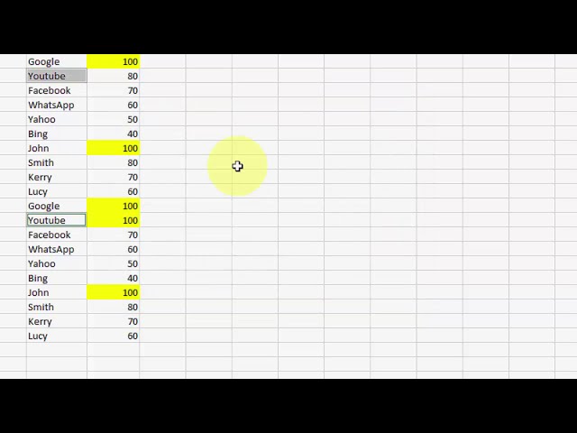 فیلم آموزشی: MS Excel: نحوه انتخاب همه مقادیر خاص، داده ها و سلول (آسان) با زیرنویس فارسی