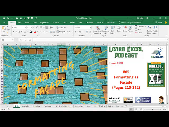 فیلم آموزشی: آموزش Excel - Formatting as Facade - Podcast 2044 با زیرنویس فارسی