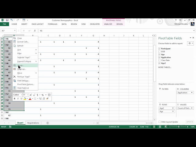 فیلم آموزشی: آموزش Microsoft Excel for Business | تجزیه و تحلیل جمعیت شناسی با زیرنویس فارسی