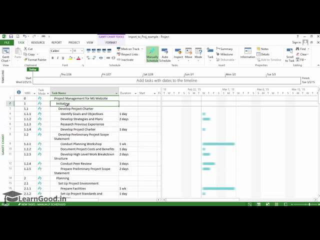 فیلم آموزشی: آموزش Microsoft Project 2013: فایل جدید از اکسل - نحوه وارد کردن داده ها از Excel به MS Project با زیرنویس فارسی