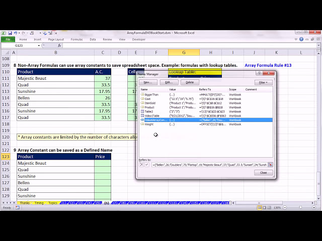 فیلم آموزشی: Ctrl + Shift + Enter: فرمول‌های آرایه Excel #06: ثابت‌های آرایه در فرمول 3 برتر، VLOOKUP، موارد دیگر با زیرنویس فارسی