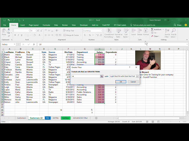 فیلم آموزشی: Excel Countif برای متن و اعداد و محدوده نامگذاری شده توسط کریس منارد با زیرنویس فارسی
