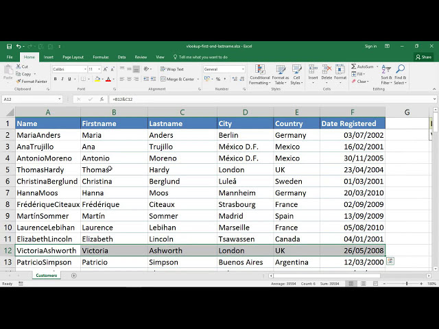 فیلم آموزشی: Excel VLOOKUP نام و نام خانوادگی - VLOOKUP چندین ستون با زیرنویس فارسی