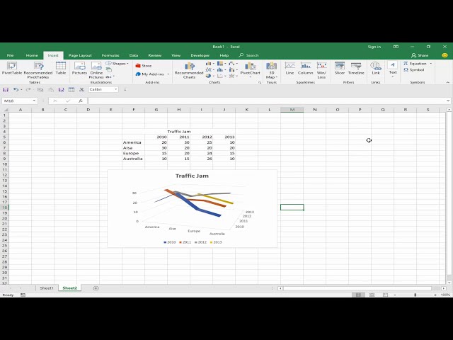 فیلم آموزشی: نحوه تولید نمودار خطی در Microsoft Excel 2018 با زیرنویس فارسی