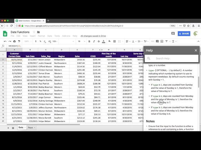 فیلم آموزشی: آموزش توابع تاریخ در Excel و Google Sheets با زیرنویس فارسی