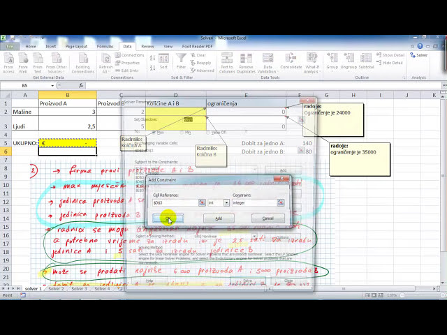 فیلم آموزشی: MS Excel 2010- Solver-Linearno programiranje