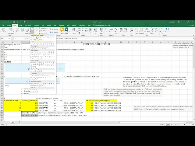 فیلم آموزشی: از Excel برای محاسبه EOQ و زمان سفارش مجدد استفاده کنید با زیرنویس فارسی