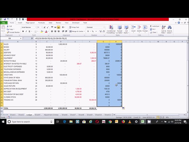 فیلم آموزشی: آماده سازی تراز آزمایشی تنظیم شده در صفحه گسترده اکسل - مرحله 8 @My eSheet با زیرنویس فارسی