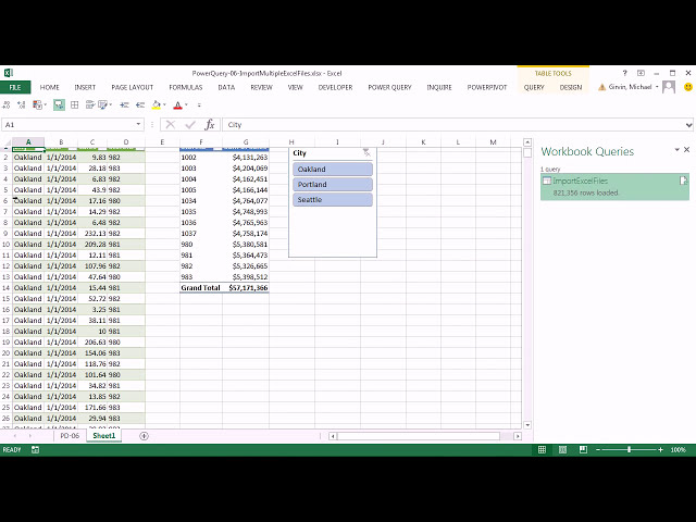فیلم آموزشی: Excel Power Query #06: وارد کردن چندین فایل اکسل از پوشه به یک جدول اکسل یا مدل داده با زیرنویس فارسی