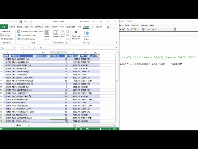 فیلم آموزشی: Excel VBA برای اضافه کردن ستون به جدول اکسل با زیرنویس فارسی
