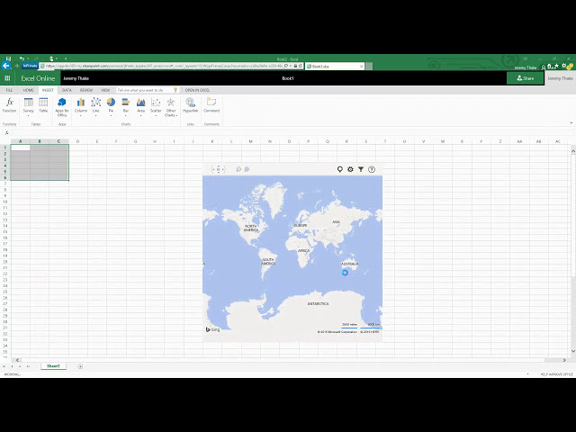فیلم آموزشی: نمایش افزونه Bing Maps Excel با زیرنویس فارسی