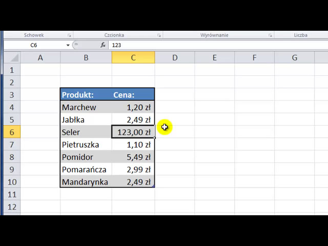 فیلم آموزشی: Kurs Microsoft Excel 2010 odcinek 8 - Edytowanie danych