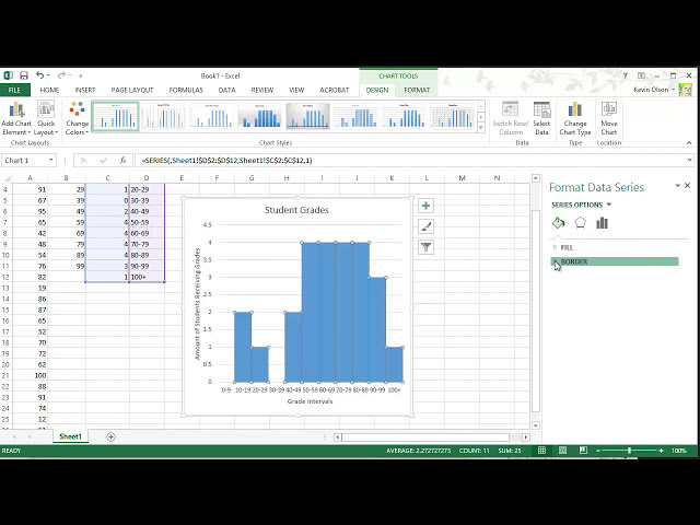 فیلم آموزشی: Excel 2013: تابع فرکانس و ایجاد هیستوگرام با زیرنویس فارسی