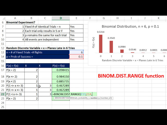 فیلم آموزشی: Excel Magic Trick 1209: تابع BINOM.DIST.RANGE برای محاسبه احتمالات دو جمله ای با زیرنویس فارسی