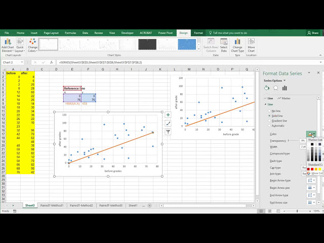 فیلم آموزشی: Excel - Scatterplot با خط مرجع با زیرنویس فارسی