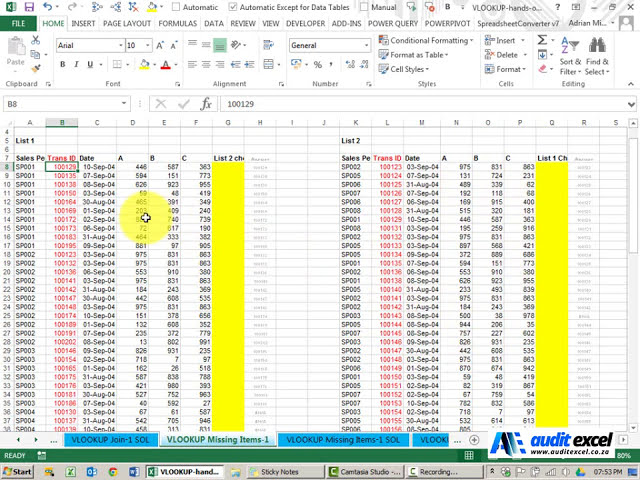 فیلم آموزشی: VLOOKUP تمرین موارد گمشده . لینک راه حل زیر را ببینید. چگونه موارد گم شده را با VLOOKUP پیدا کنیم با زیرنویس فارسی