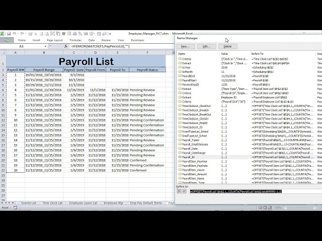 فیلم آموزشی: نحوه ایجاد یک لیست حقوق و دستمزد کامل در اکسل [Employee Manager Part 17] با زیرنویس فارسی