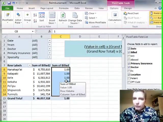 فیلم آموزشی: Excel Video 308 مقادیر را به عنوان شاخص در جداول محوری نشان می دهد با زیرنویس فارسی