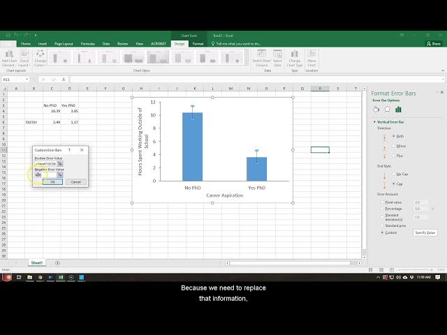 فیلم آموزشی: آموزش APA Bar Graph w/ Error Bars Excel با زیرنویس فارسی