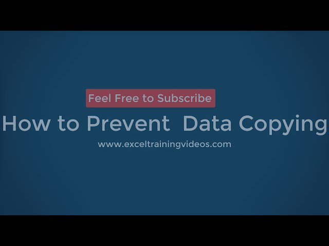 فیلم آموزشی: جلوگیری از کپی کردن داده ها