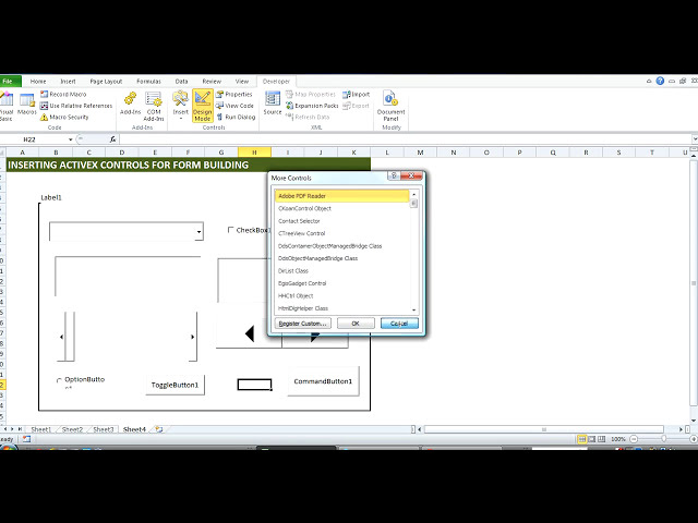فیلم آموزشی: MS Excel: مقدمه ای بر کنترل های ActiveX ..... عالی برای ساخت فرم ها! با زیرنویس فارسی