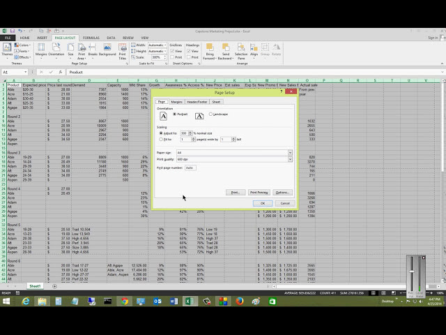 فیلم آموزشی: نحوه تغییر درصد مقیاس چاپ در Microsoft Excel 2013 با زیرنویس فارسی