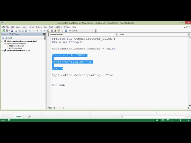 فیلم آموزشی: آموزش Excel VBA 12-کار با Application Object در Excel VBA با زیرنویس فارسی