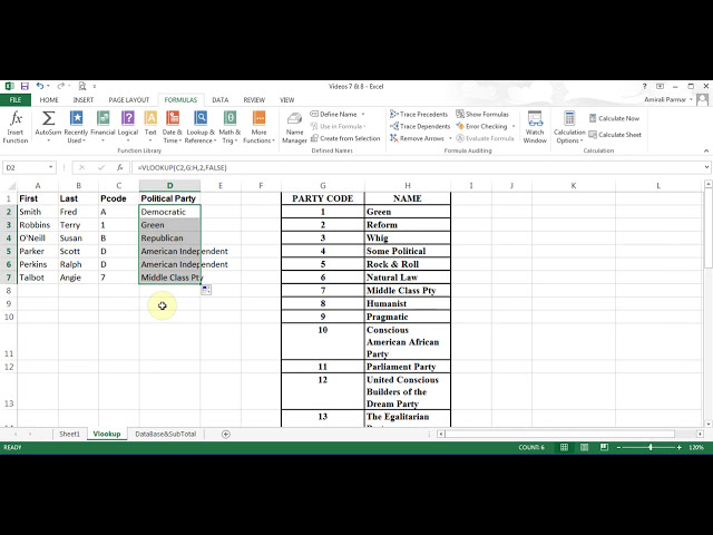 فیلم آموزشی: Microsoft Excel 2013/2016 pt 7 (IF، SumIF، SumIFS، COUNTIF، AVERAGEIF، VLOOKUP) با زیرنویس فارسی
