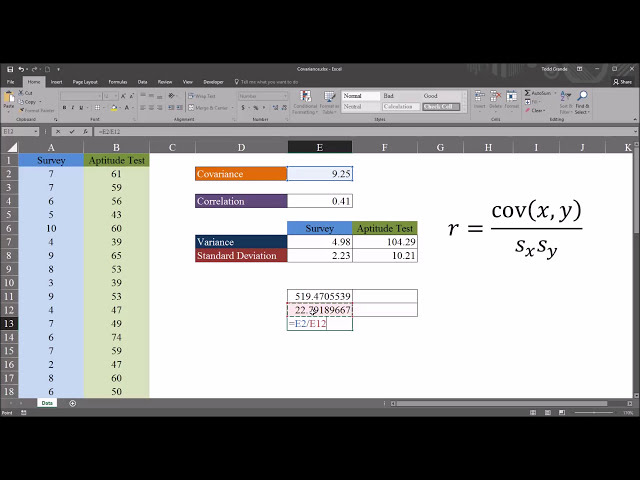 فیلم آموزشی: محاسبه و درک کوواریانس (COVARIANCE.S) در اکسل با زیرنویس فارسی