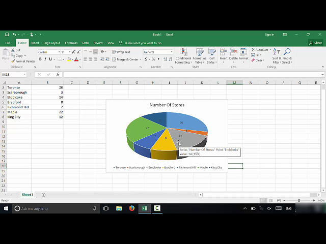 فیلم آموزشی: آموزش ایجاد یک نمودار دایره ای در Excel-EASY با زیرنویس فارسی