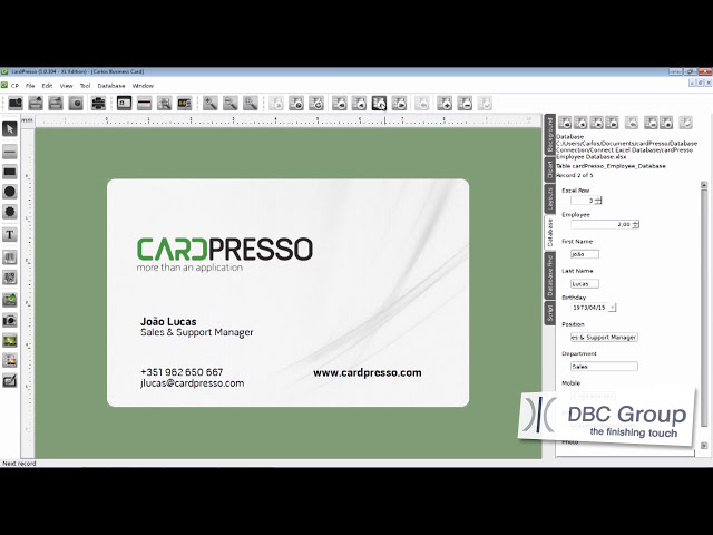 فیلم آموزشی: نرم افزار چاپ کارت شناسایی CardPresso - اتصال به پایگاه داده اکسل | گروه DBC ایرلند با زیرنویس فارسی